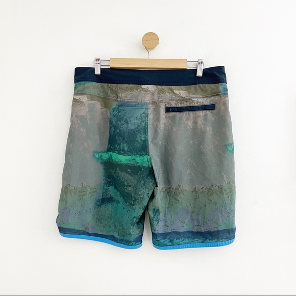 Prana Blue High Seas Board Shorts - Picture 7 of 8